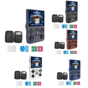 R36PRO Handheld Retro Game Console 128GB 3.5Inch HD Screen Portable Pocket Video Player Supports 30+ Emulators E